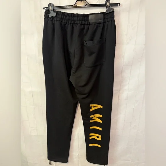 AMIRI Black Joggers with White Accents - Picture 5 of 11